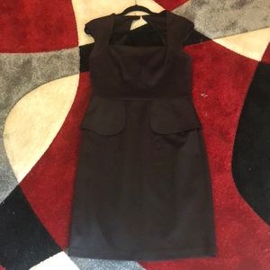 Black Peplum dress